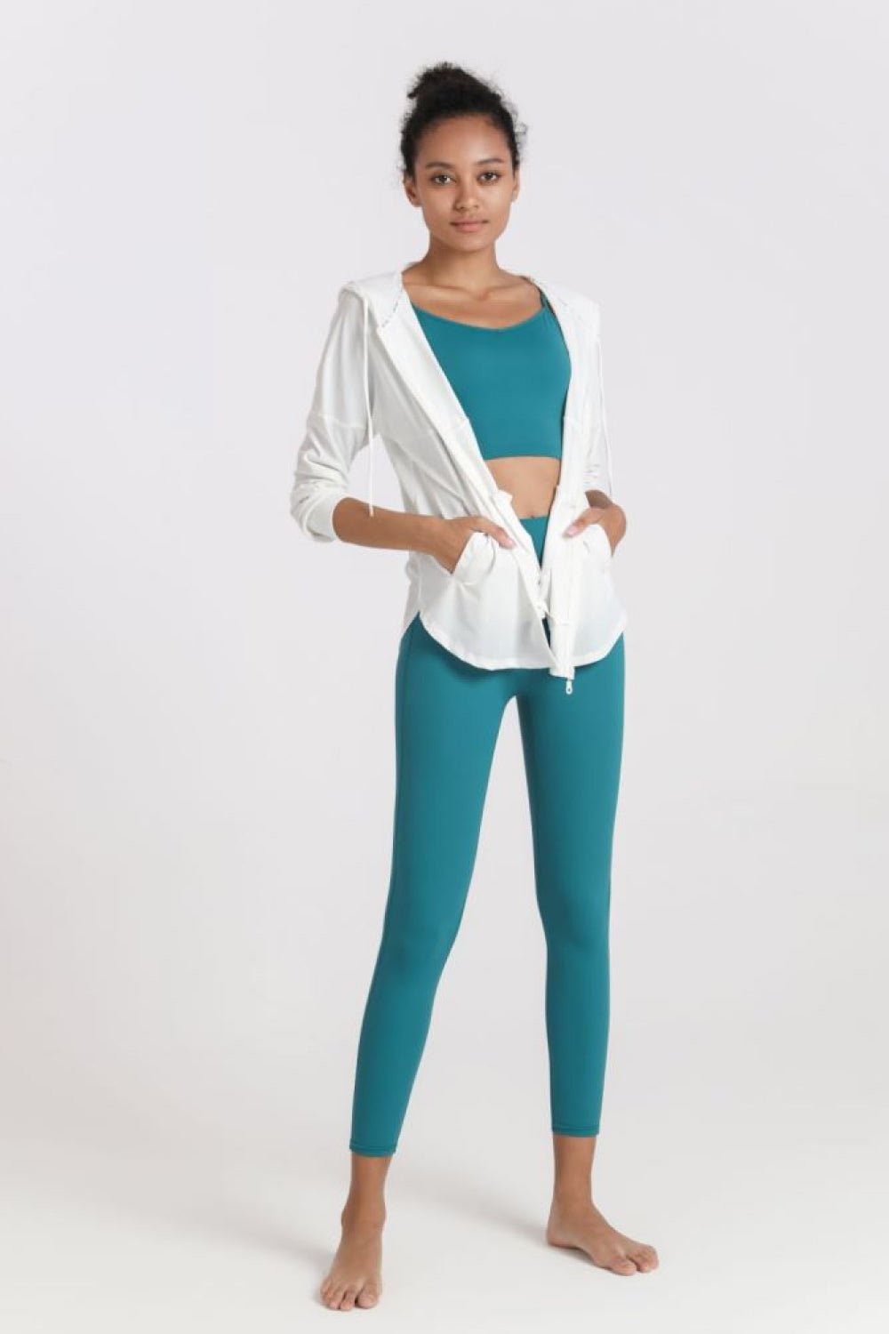 White|SASSYS Hoodies & Jackets Femme Flex Sports Jacket